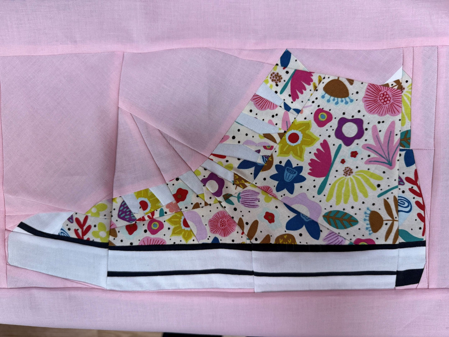 Foundation Paper Piecing Sneaker Pillow
