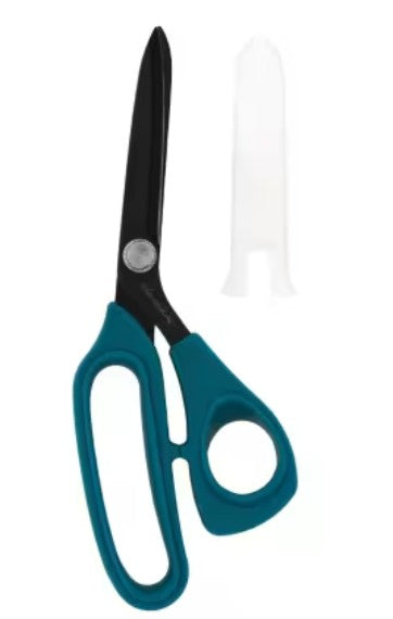 Perfect Scissors Dark Teal 8-1/2in Bent Handle Micro-Serrated Non-Slip Blade