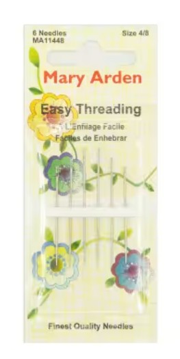 Mary Arden Self / Easy Threading Needles Assorted Sizes 4/8 6ct # MA114-48