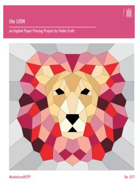 Lion English Paper Piecing Project #VC017