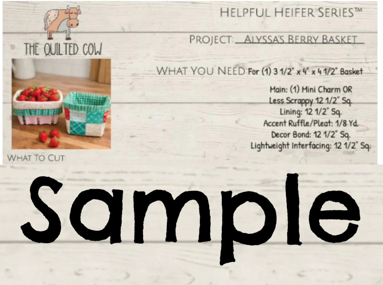 Helpful Heifer Alyssa's Berry Basket