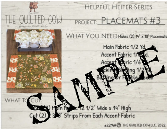 Beginner Sewing: Pretty Placemats