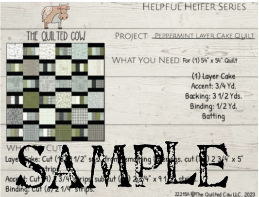 Beginner Quilting: Peppermint Layer Cake Quilt Top