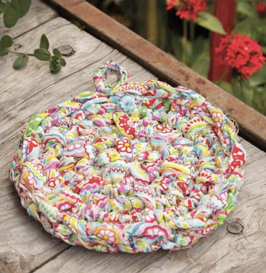 Crochet Fabric Hot Pad with Kate