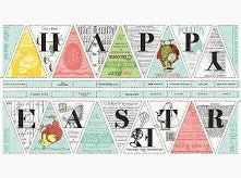 Egg Hunt Easter Bunting Panel PD 17142 Riley Blake