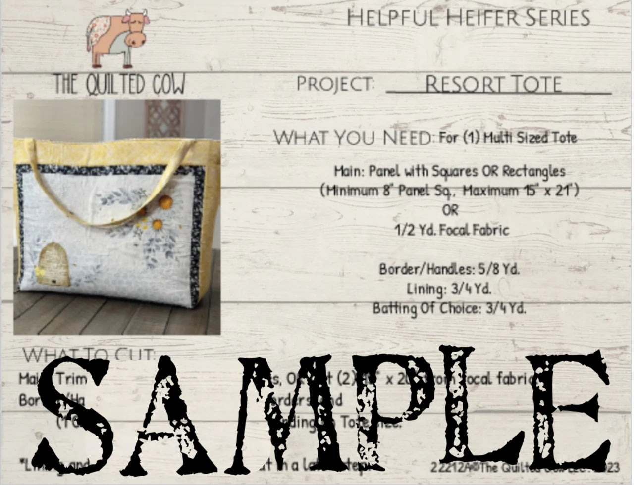 Helpful Heifer Resort Tote