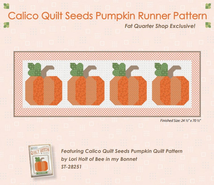 Calico Quilt Seeds Pumpkin Runner Kit