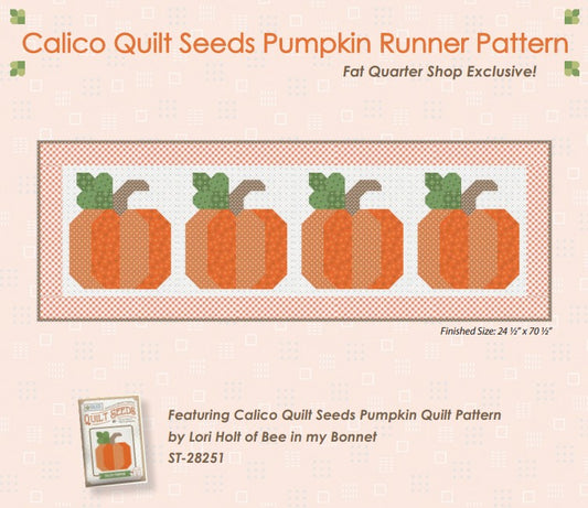 Calico Quilt Seeds Pumpkin Runner Kit