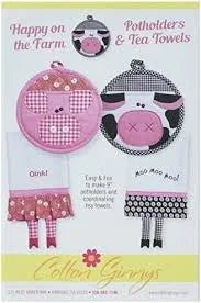 COTTON GINNYS POTHOLDERS AND TEA TOWELS PATTERNS